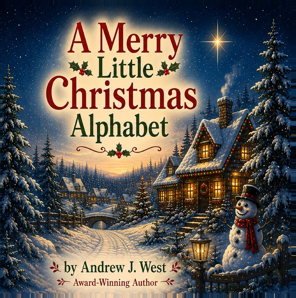 A Merry Little Christmas Alphabet by Andrew J. West book cover